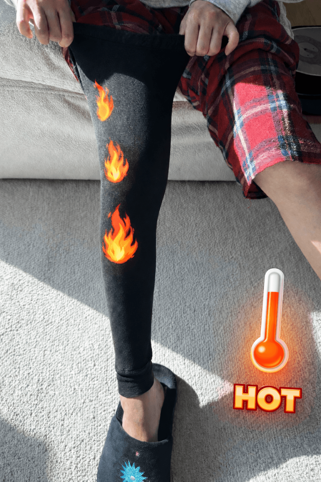 남녀공용 한파대비 기모 융털 쫀쫀 슬림핏 융기모 롱 레그워머 국내생산