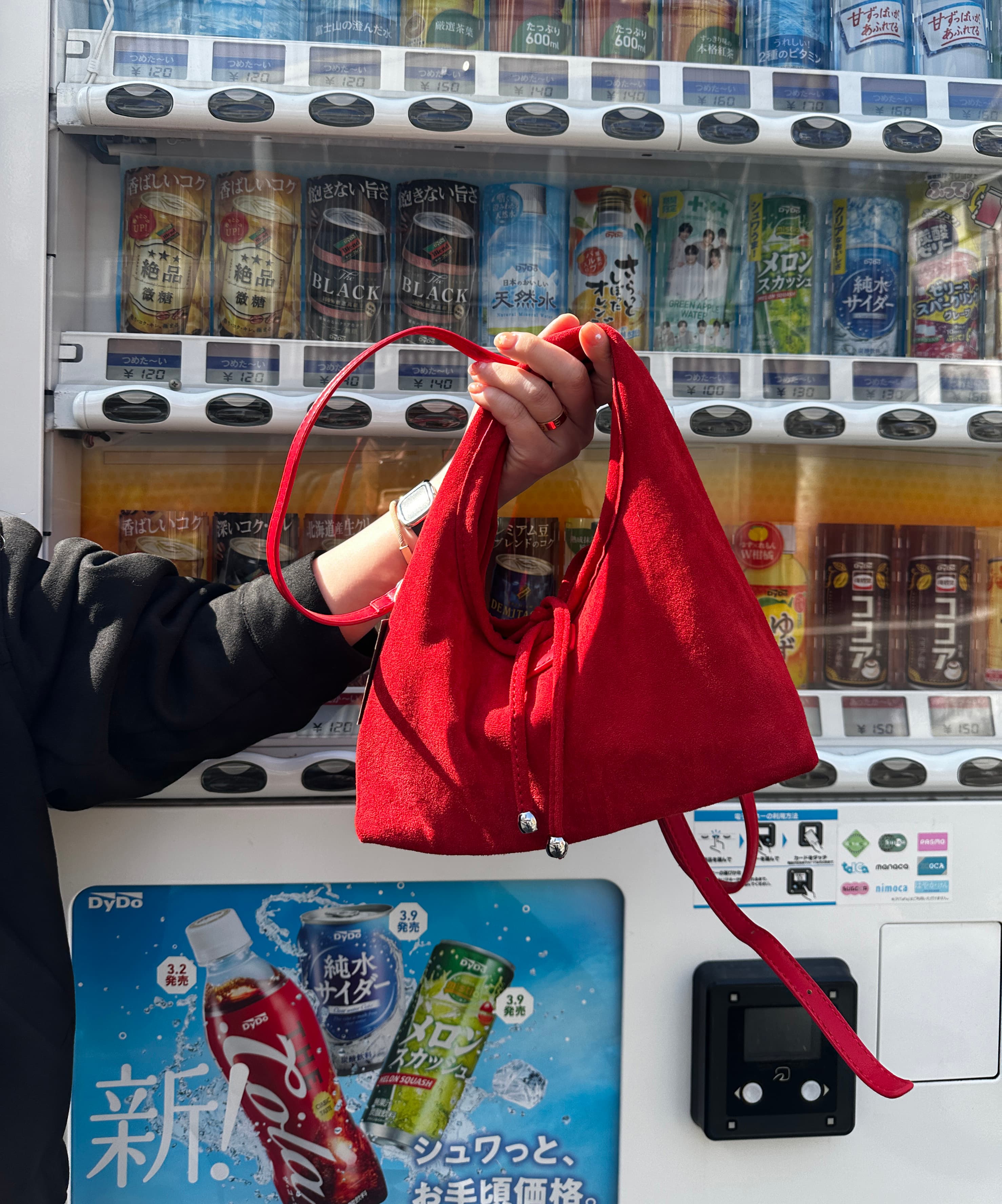 [3WAY 디자인] 스웨이드 호보백 미니 숄더백 토트백 크로스백 3color hover